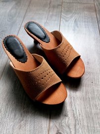 Kožené dreváky elegantné Alica camel