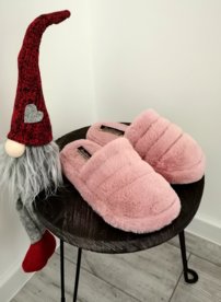Dámske zateplené papuče AMI-156 Pink