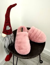 Dámske zateplené papuče AMI-156 Pink