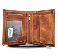 Pánska kožená peňaženka camel 00025