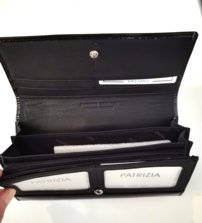 Dámska kožená peňaženka čierna Patrizia