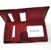 Dámska kožená peňaženka červená Patrizia