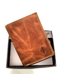 Pánska kožená peňaženka camel 00025