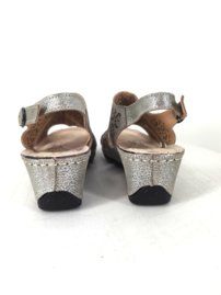 Dámske kožené sandále FC L20-13 Silver