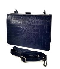 Dámska luxusná kožená kabelka do ruky čierna  0129