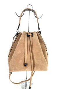Dámska kožená kabelka camel 0115