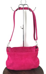 Dámska kožená crossbody kabelka 0066 ružová
