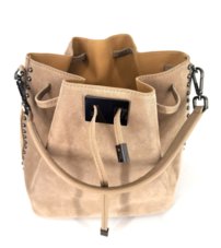 Dámska kožená kabelka camel 0115