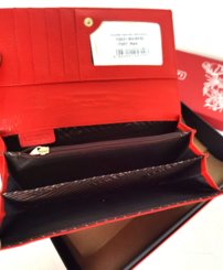Dámska kožená peňaženka červená LORENTI 0055