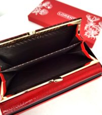 Dámska kožená peňaženka červená LORENTI 0055