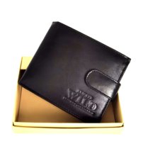 Pánska kožená peňaženka čierna WILD 0020