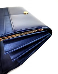 Dámska kožená peňaženka modrá ROVICKY 0049