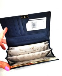 Dámska kožená peňaženka modrá ROVICKY 0049