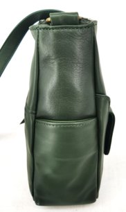 Dámska luxusná kožená crossbody kabelka zelená 0140