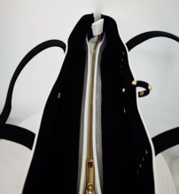 Dámska kožená luxusná kabelka biela 0130