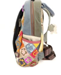 Dámsky kožený ruksak Patchwork 0116