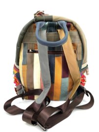 Dámsky kožený ruksak Patchwork 0116