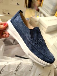 KOŽENÉ MOKASÍNY TS W24-278 BLUE