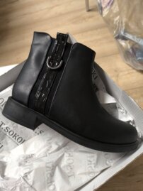Dámske členkové čižmy FD Z22-312 Black Vizion
