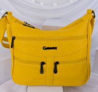 Dámska crossbody kabelka žltá 0048