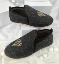 Pánske hrejivé papuče z ovčej vlny