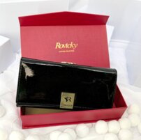 Dámska kožená peňaženka čierna ROVICKY 0071