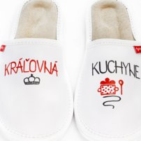 Ručne maľované papuče Kráľovná kuchyne